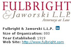 Fulbright & Jaworski, law firm marketing