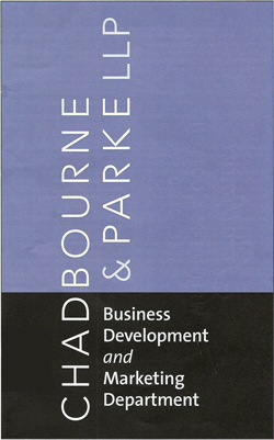 Chadbourne Parke law firm marketing