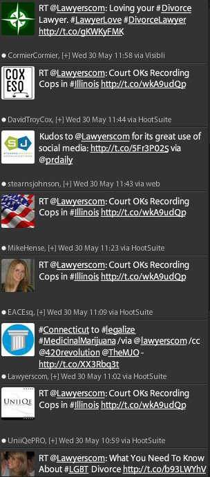 Twitter, lawyers.com, consumer clients, attorney marketing